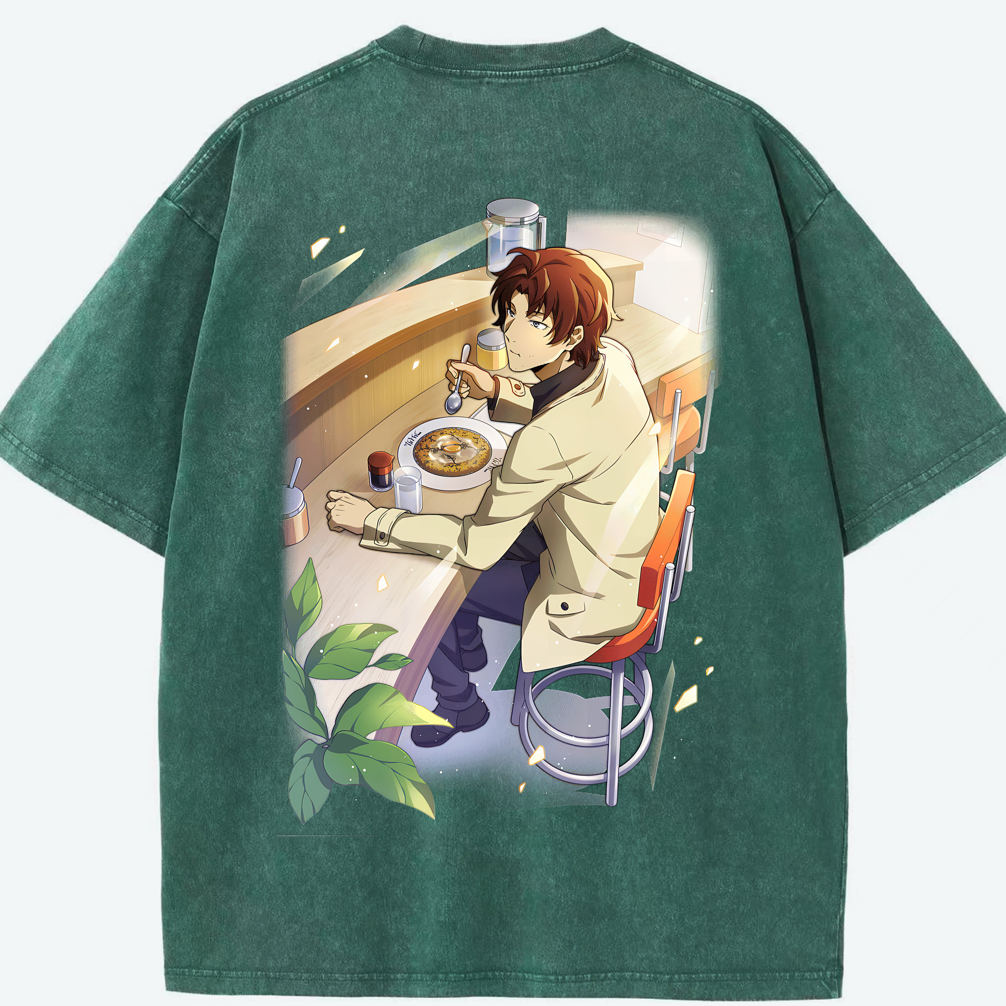 （画像用） 文豪ストレイドッグス Bungo Stray Dogs 綿100% ヴィンテージ風 半袖Tシャツ（背面プリント）